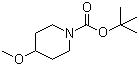 结构式 CAS# 188622-27-7, 4-甲氧基-1-哌啶羧酸叔丁酯