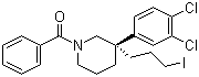[(3S)-3-(3,4-Dichlorophenyl)-3-(3-iodopropyl)-1-piperidinyl]phenylmethanone molecular structure (CAS 188916-67-8)