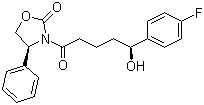结构式 CAS# 189028-95-3, (4S)-3-[(5S)-5-(4-氟苯基)-5-羟基戊酰基]-4-苯基-1,3-氧氮杂环戊烷-2-酮