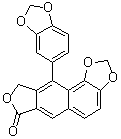 structure of CAS# 18920-47-3, Helioxanthin;10-(1,3-Benzodioxol-5-yl)furo[3',4':6,7]naphtho[1,2-d]-1,3-dioxol-7(9H)-one; ACH 126447