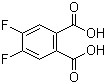structure of CAS# 18959-31-4, 4,5-Difluorophthalic acid;4,5-Difluorobenzene-1,2-dicarboxylic acid