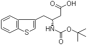 Boc-(R)-3-Amino-4-(3-benzothienyl)butyric acid molecular structure (CAS 190190-48-8)