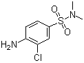 结构式 CAS# 19021-35-3, 4-氨基-3-氯-N,N-二甲基苯磺酰胺