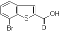 7-Bromobenzo[b]thiophene-2-carboxylic acid molecular structure (CAS 19075-59-3)
