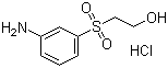 结构式 CAS# 19076-03-0, 2-(3-氨基苯磺酰基)乙醇盐酸盐