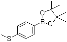structure of CAS# 190788-58-0, 4-Methylthiophenylboronic acid pinacol ester;4-Thioanisoleboronic acid pinacol ester
