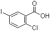 结构式 CAS# 19094-56-5, 2-氯-5-碘苯甲酸