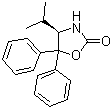 structure of CAS# 191090-32-1, (R)-(+)-4-Isopropyl-5,5-diphenyl-2-oxazolidinone;(4R)-5,5-diphenyl-4-propan-2-yl-1,3-oxazolidin-2-one