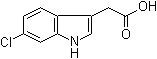 结构式 CAS# 1912-44-3, 6-氯吲哚-3-乙酸