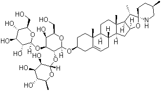 结构式 CAS# 19121-58-5, 澳洲茄碱
