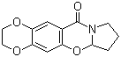 structure of CAS# 191744-13-5, 2,3,6a,7,8,9-Hexahydro-11H-1,4-dioxino[2,3-g]pyrrolo[2,1-b][1,3]benzoxazin-11-one;CX 614; BDP