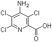 结构式 CAS# 1918-02-1, 4-氨基-3,5,6-三氯吡啶羧酸; 毒莠定
