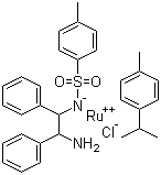 structure of CAS# 192139-90-5, [N-[(1S,2S)-2-(Amino-kN)-1,2-diphenylethyl]-4-methylbenzenesulfonamidato-kN]chloro[(1,2,3,4,5,6-n)-1-methyl-4-(1-methylethyl)benzene]ruthenium;RuCl(p-cymene)[(S,S)-Ts-DPEN]