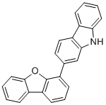 structure of CAS# 1922121-95-6, 2-(Dibenzo[b,d]furan-4-yl)-9H-carbazole
