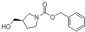 structure of CAS# 192214-05-4, (R)-3-(Hydroxymethyl)-1-pyrrolidinecarboxylic acid phenylmethyl ester;(3R)-3-(Hydroxymethyl)-1-pyrrolidinecarboxylic acid phenylmethyl ester