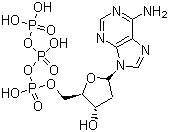structure of CAS# 1927-31-7, 2'-Deoxyadenosine 5'-triphosphate;2'-Deoxyadenosine 5'-(tetrahydrogen triphosphate)