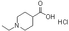 1-Ethyl-4-piperidinecarboxylic acid hydrochloride molecular structure (CAS 193537-75-6)