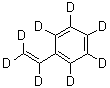 structure of CAS# 19361-62-7, Perdeuteriostyrene;Styrene-d<sub>8</sub>