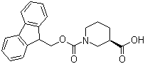 (R)-1-Fmoc-piperidine-3-carboxylic acid  molecular structure (CAS 193693-67-3)