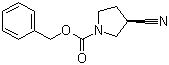 结构式 CAS# 193693-69-5, (S)-1-N-Cbz-3-氰基吡咯烷; (S)-3-氰基-1-吡咯烷甲酸苄酯