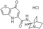 structure of CAS# 194093-42-0, Pumosetrag hydrochloride;7-Oxo-N-[3(R)-quinuclidinyl]-4,7-dihydrothieno[3,2-b]pyridine-6-carboxamide hydrochloride