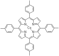 5,10,15,20-Tetra(4-methylphenyl)-21H,23H-porphine cobalt molecular structure (CAS 19414-65-4)
