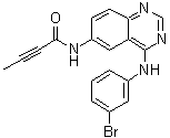 N-[4-[(3-Bromophenyl)amino]-6-quinazolinyl]-2-butynamide molecular structure (CAS 194423-06-8)