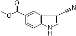 结构式 CAS# 194490-33-0, 3-氰基-1H-吲哚-5-羧酸甲酯