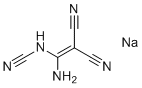 结构式 CAS# 19450-38-5, (1-氨基-2,2-二氰基乙烯基)-氰胺单钠盐