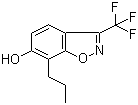 结构式 CAS# 194608-88-3, 7-丙基-3-(三氟甲基)苯并[d]异恶唑-6-醇