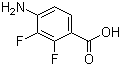 4-Amino-2,3-difluorobenzoic acid molecular structure (CAS 194804-85-8)