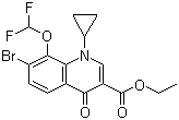 structure of CAS# 194805-07-7, Ethyl 7-bromo-1-cyclopropyl-8-(difluoromethoxy)-4-oxo-1,4-dihydroquinoline-3-carboxylate;7-Bromo-1-cyclopropyl-8-(difluoromethoxy)-1,4-dihydro-4-oxo-3-quinolinecarboxylic acid ethyl ester