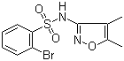 结构式 CAS# 195447-72-4, 2-溴-N-(4,5-二甲基-3-异恶唑基)苯磺酰胺