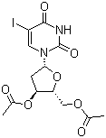 3',5'-Di-O-acetyl-5-iodo-2'-deoxyuridine molecular structure (CAS 1956-30-5)