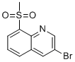 structure of CAS# 1956385-35-5, 3-Bromo-8-(methylsulfonyl)quinoline
