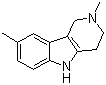 2,8-Dimethyl-2,3,4,5-tetrahydro-1H-pyrido[4,3-b]indole molecular structure (CAS 19686-05-6)
