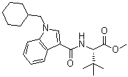 structure of CAS# 1971007-95-0, N-[[1-(Cyclohexylmethyl)-1H-indol-3-yl]carbonyl]-3-methyl-L-valine methyl ester