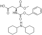N-苄氧羰基-L-天冬氨酸 1-甲酯二环己胺盐分子结构 (CAS 19720-12-8)
