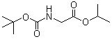 结构式 CAS# 197579-95-6, N-(叔丁氧基羰基)甘氨酸异丙酯