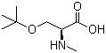 结构式 CAS# 197632-83-0, O-叔丁基-N-甲基-L-丝氨酸