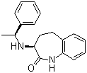 structure of CAS# 197658-50-7, (3S)-1,3,4,5-Tetrahydro-3-[[(1S)-1-phenylethyl]amino]-2H-1-benzazepin-2-one;[S-(R*,R*)]-1,3,4,5-Tetrahydro-3-[(1-phenylethyl)amino]-2H-1-benzazepin-2-one