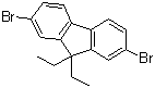 结构式 CAS# 197969-58-7, 2,7-二溴-9,9-二乙基芴