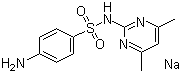 磺胺二甲嘧啶钠分子结构 (CAS 1981-58-4)