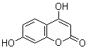 结构式 CAS# 1983-81-9, 4,7-二羟基香豆素