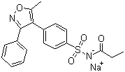 结构式 CAS# 198470-85-8, 帕瑞考昔钠