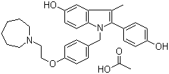 结构式 CAS# 198481-33-3, 醋酸巴多昔芬