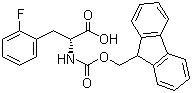 Fmoc-2-fluoro-D-phenylalanine molecular structure (CAS 198545-46-9)