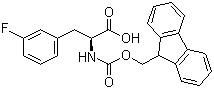 Fmoc-3-fluoro-L-phenylalanine molecular structure (CAS 198560-68-8)