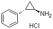 structure of CAS# 1986-47-6, trans-2-Phenylcyclopropylamine hydrochloride;SKF 385 hydrochloride; trans-2-Phenylcyclopropanamine hydrochloride