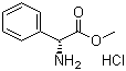 结构式 CAS# 19883-41-1, D-苯甘氨酸甲酯盐酸盐